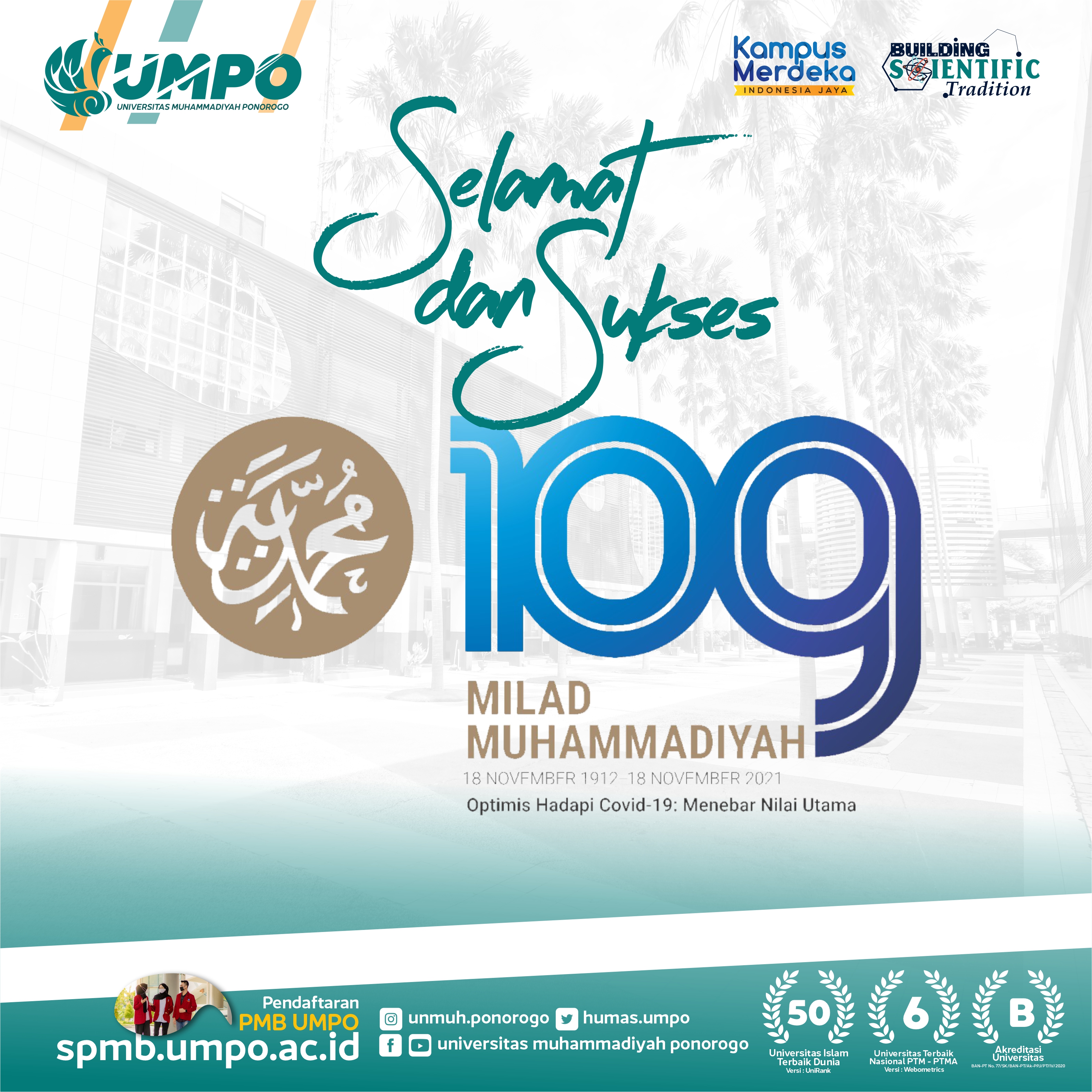 Logo milad muhammadiyah 109 png