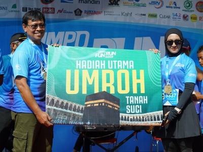 Kejutan Berkah UMPO Fun Run 2026, Indah Purwaningsih Raih Hadiah Utama Paket Umrah