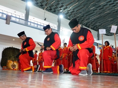 Tiga Pimpinan UMPO Resmi Dilantik Menjadi Pendekar Kehormatan Tapak Suci Ponorogo